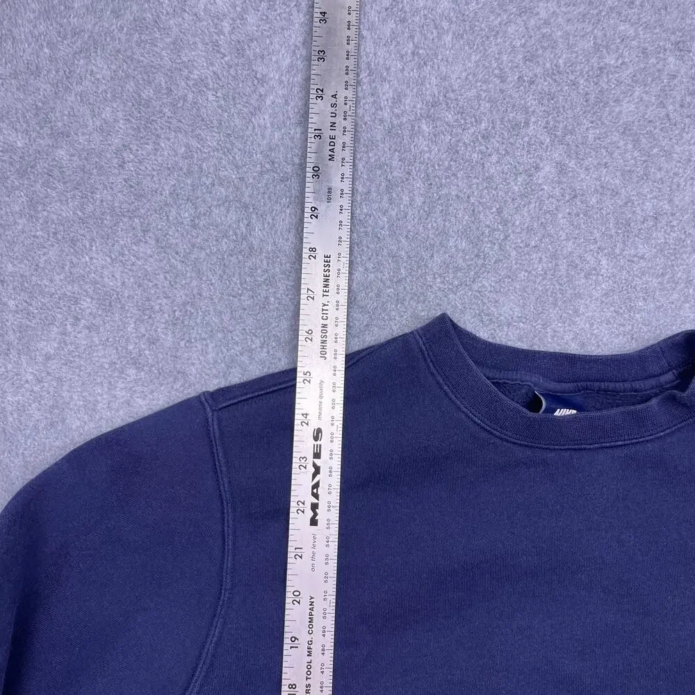 nike sweatshirt blue crew neck long sleeve mens medium